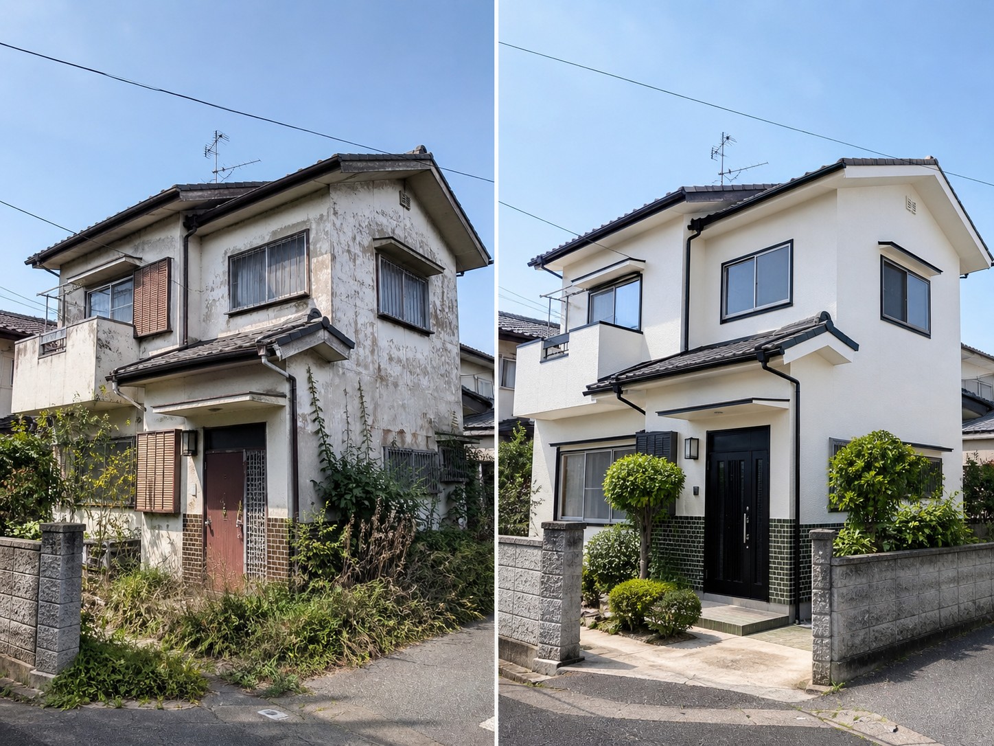 玄関と廊下のリフォーム前後